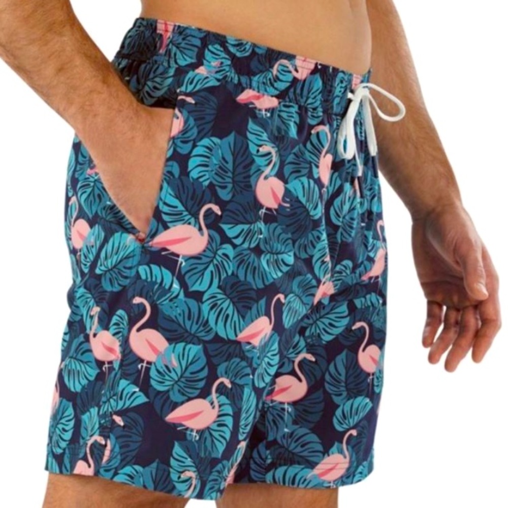 Swim Trunks Shorts Volleyball Flamingo Member’s Mark Size XL